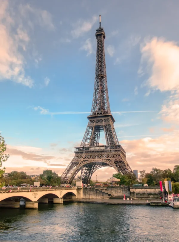 Eiffel Tower and the Seine in Paris